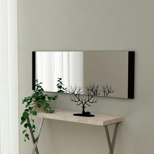 Miroir Rectangulaire Noir 120 Cm - à Poser Ou Suspendre Cody