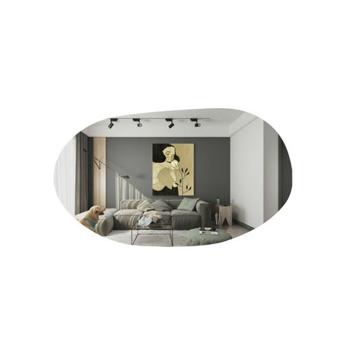 Miroir Design Organique Forme Galet 89 Cm - Style Naturel Cody