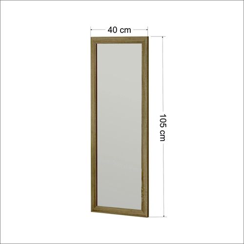 Miroir Rectangulaire Mural Avec Cadre Effet Bois 105 Cm Cody