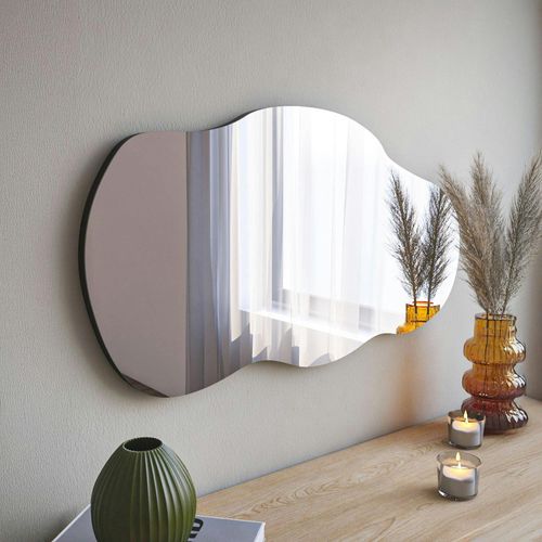 Miroir Design Organique Forme Flaque D'eau 72 Cm Cody