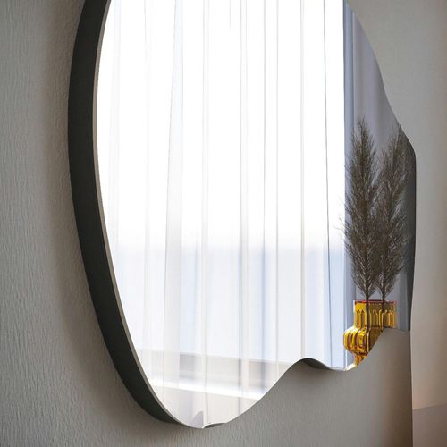 Miroir Design Organique Forme Flaque D'eau 72 Cm Cody