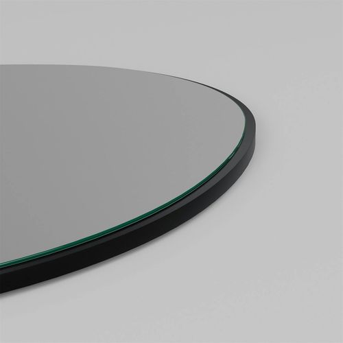 Miroir Design Organique Bord Noir 91 Cm, Forme Fluide Cody