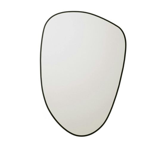 Miroir Design Organique Bord Noir 91 Cm, Forme Fluide Cody
