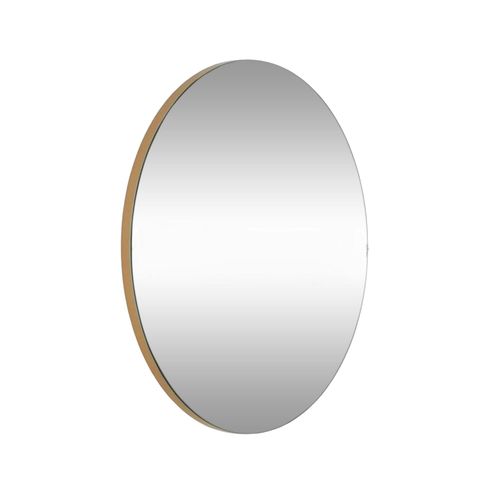 Miroir Rond Moderne Avec Bordure Dorée Ø90 Cm Cody