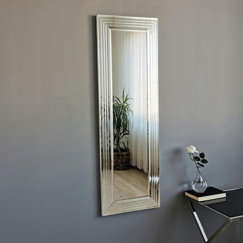 Miroir Rectangulaire Moderne Chic - Cadre Rainuré 120 Cm Cody