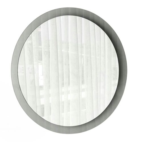 Miroir Rond Moderne Cadre Verre Transparent Ø65 Cm Cody