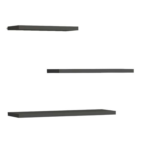 Etagère Murale Moderne Gris Foncé (lot De 3) Marfa