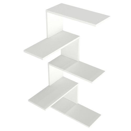 Etagère Murale D'angle Blanche, Design Marfa