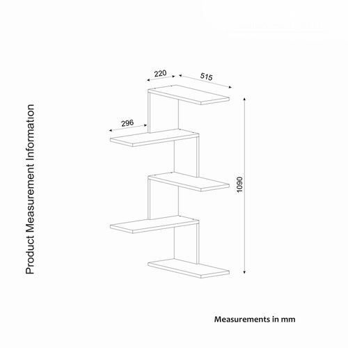 Etagère Murale D'angle Blanche, Design Marfa