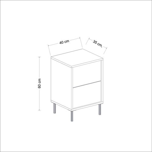 Table De Nuit Moderne Chic Effet Travertin, 1 Porte Byron