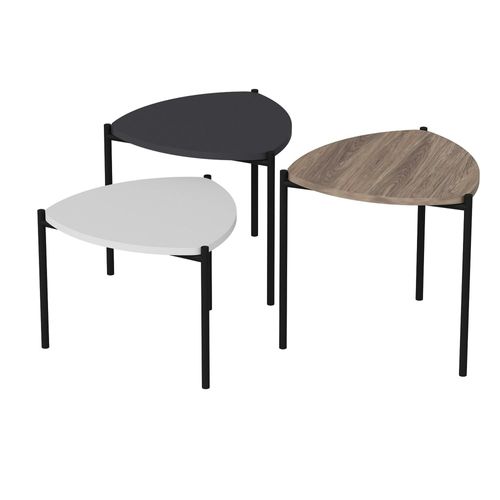 Petite Table Gigogne Moderne 3 Couleurs (lot De 3) Jena