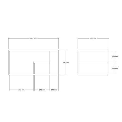 Table Basse Avec Rangement Ouvert Effet Travertin Marfa