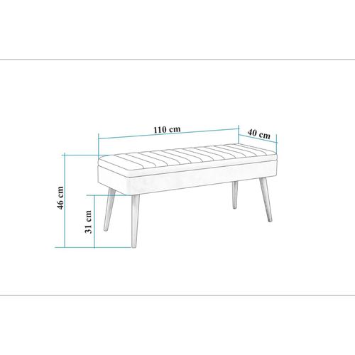 Banc D'entrée Avec Rangement En Tissu Bleu 110 Cm Rosario