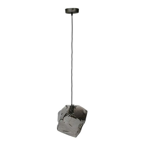 Suspension Contemporaine Effet Glaçon Finition Chromée Niagara