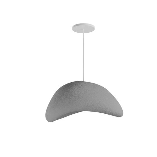 Suspension De Table Grise Forme Organique 50 Cm Noxis