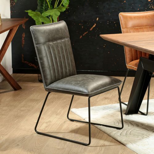 Chaise De Salle à Manger Gris Used Oka (lot De 2)