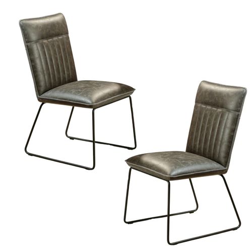 Chaise De Salle à Manger Gris Used Oka (lot De 2)