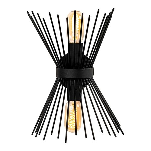 Applique Murale Design Noire, Forme Sablier Sinop