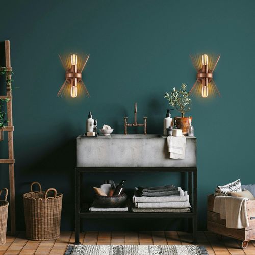 Applique Murale Design Cuivrée, Forme Sablier Sinop