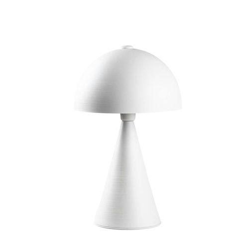 Lampe De Table Design Blanche, Abat-jour Rond Vintage Sile