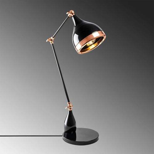 Lampe Articulée Design Noir et Cuivre, Style Moderne Chic Sile