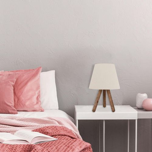 Lampe De Chevet Trépied Moderne, Abat-jour Écru Kilis