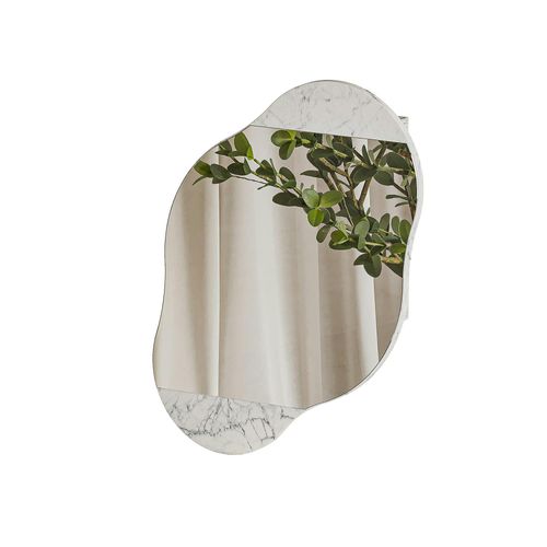 Armoire De Toilette Organique Effet Marbre 1 Miroir Cody