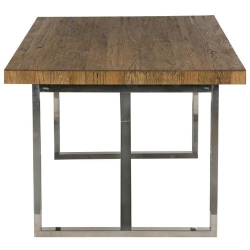 Table à Manger Moderne Chêne Acier 200 Cm Riverside