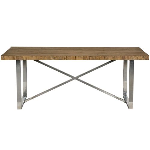 Table à Manger Moderne Chêne Acier 200 Cm Riverside