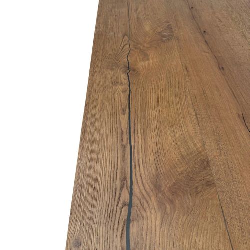 Table à Manger Moderne Chêne Acier 240 Cm Riverside