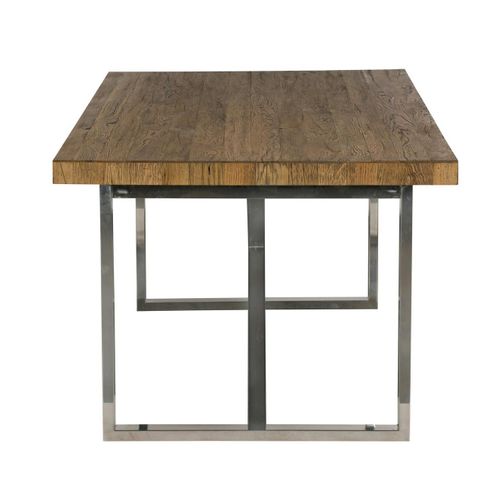 Table à Manger Moderne Chêne Acier 240 Cm Riverside