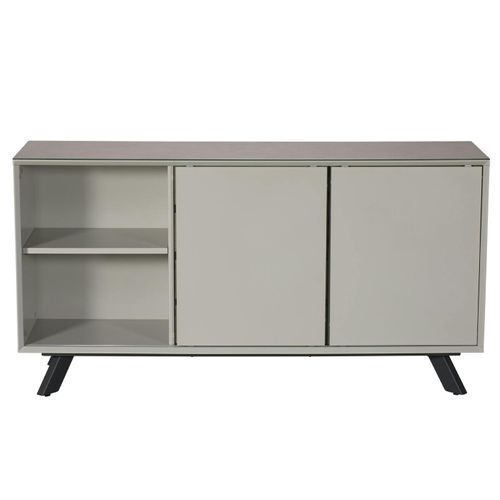 Buffet Contemporain En Verre Gris Clair Ottawa