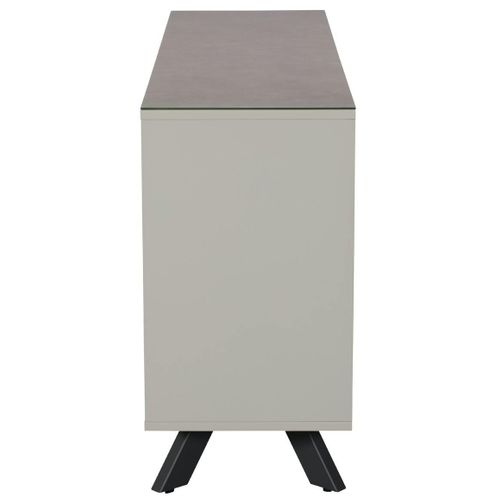 Buffet Contemporain En Verre Gris Clair Ottawa