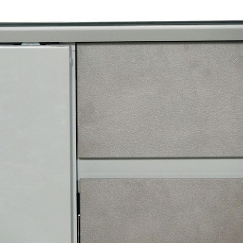 Buffet Contemporain En Verre Gris Clair Ottawa