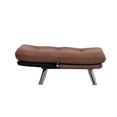 Fauteuil Convertible Banquette Marron Pieds Chromés Cusco