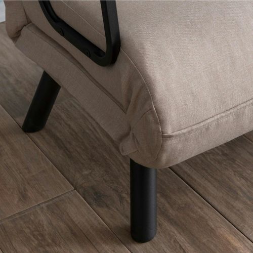 Fauteuil Convertible Écru 1 Place Couchage 175 Cm Modi