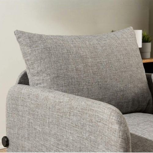 Fauteuil Convertible Gris Lin 1 Place Couchage 200 Cm Oruro