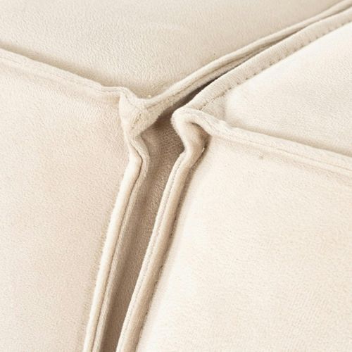 Canapé 4 Places Beige Crème Coutures Apparentes Ostuni
