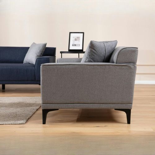 Canapé 2 Places Gris Clair - Accoudoirs Larges Orsay