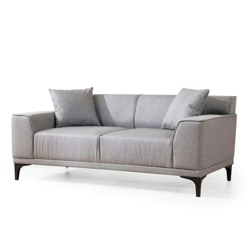 Canapé 2 Places Gris Clair - Accoudoirs Larges Orsay