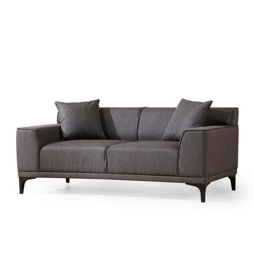 Canapé 2 Places Anthracite - Accoudoirs Larges Orsay