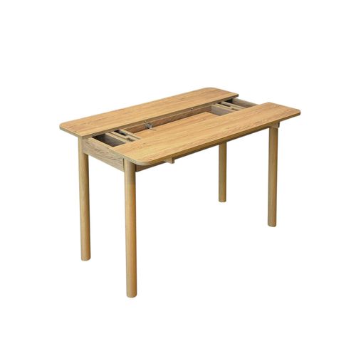 Table Pliante Cuisine Plateau Effet Bois 50-70 Cm Orina
