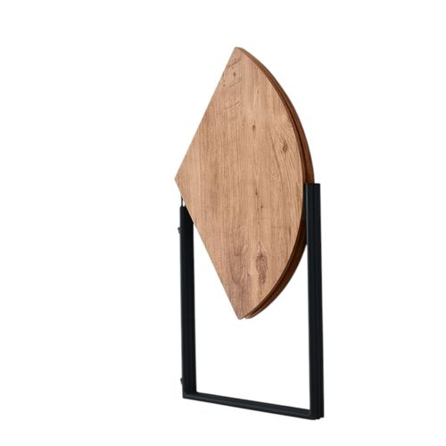 Table Salle à Manger Pliante Effet Pin D.100 Cm Jena