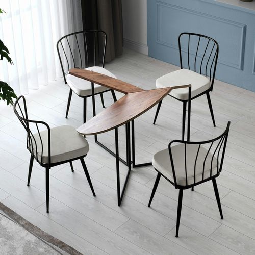 Table Salle à Manger Pliante Effet Pin D.100 Cm Jena