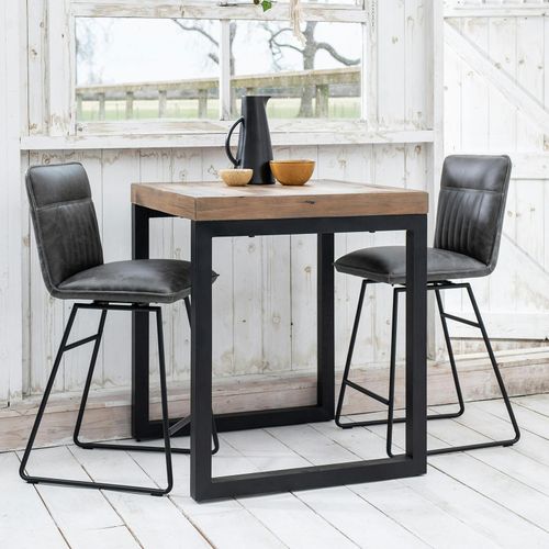 Chaise De Bar Pivotante Gris Used Oka (lot De 2)