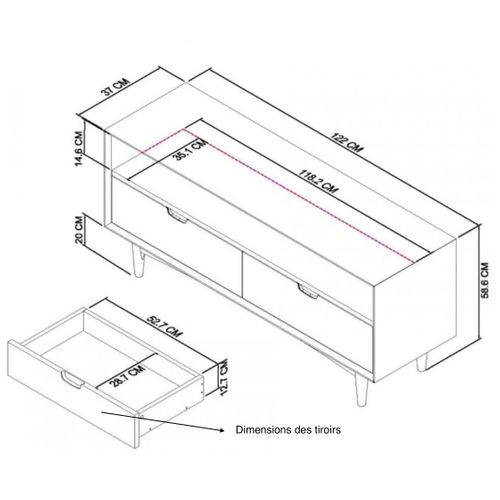 Meuble TV Scandinave Copenhague