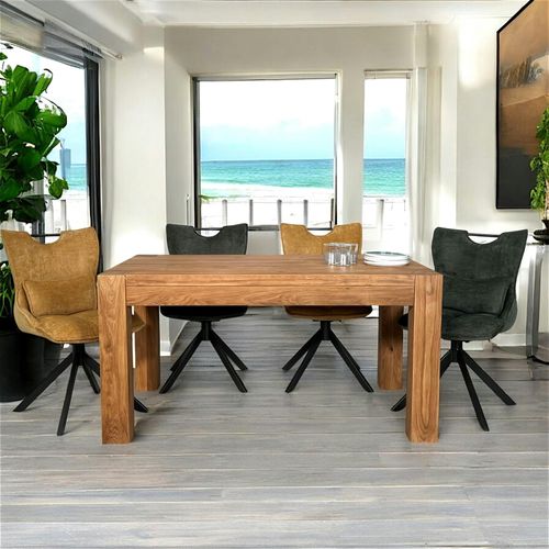 Table à Manger Extensible Bois De Chêne 150-250 Fjord