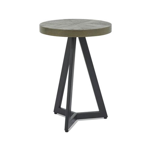 Bout De Canapé Rond En Marqueterie De Chêne Arlington