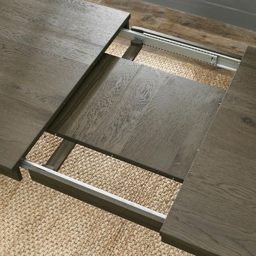 Table à Manger Extensible En Bois De Chêne Fumé 180-235 Cm Allen