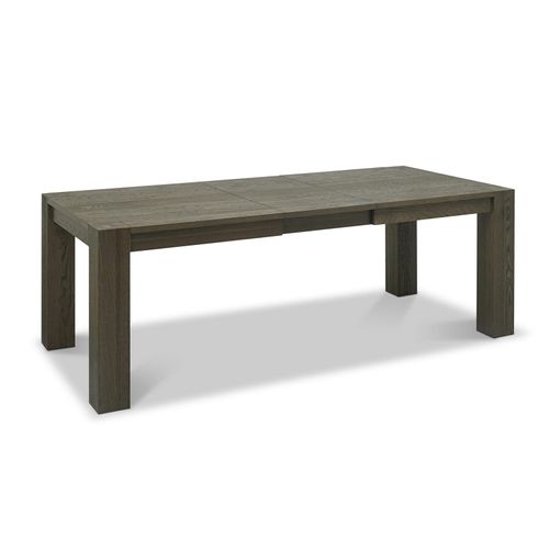 Table à Manger Extensible En Bois De Chêne Fumé 180-235 Cm Allen